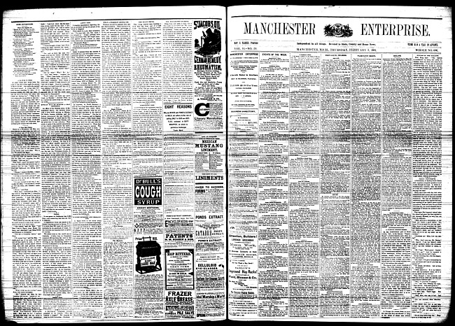 Manchester enterprise. Vol. 14 no. 20 (1881 February 3)