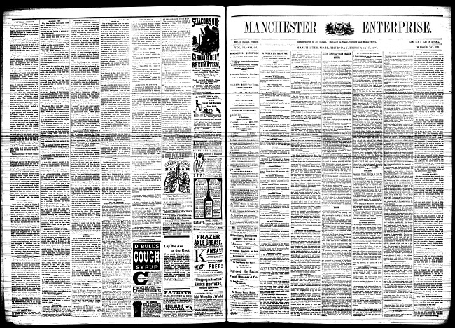 Manchester enterprise. Vol. 14 no. 22 (1881 February 17)