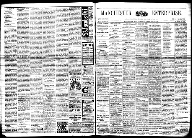 Manchester enterprise. Vol. 14 no. 23 (1881 February 24)