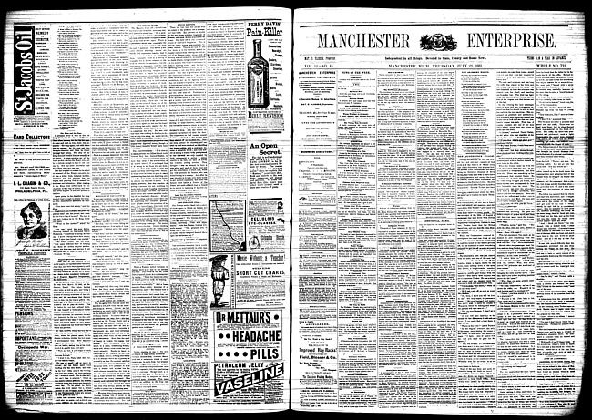 Manchester enterprise. Vol. 14 no. 45 (1881 July 28)