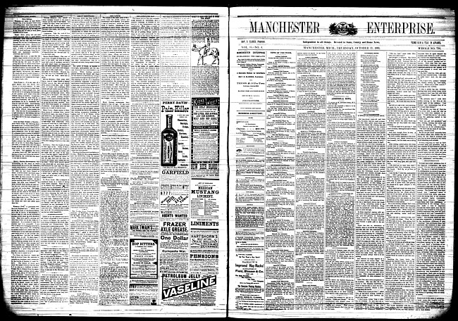 Manchester enterprise. Vol. 15 no. 4 (1881 October 13)