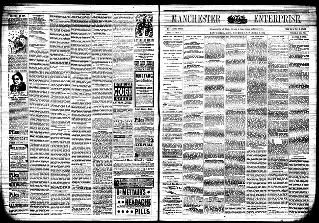 Manchester enterprise. Vol. 15 no. 7 (1881 November 3)