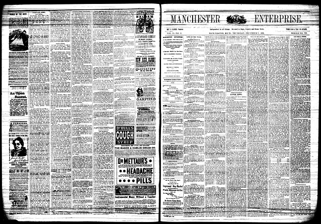 Manchester enterprise. Vol. 15 no. 11 (1881 December 1)