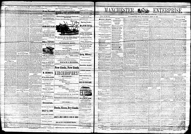 Manchester enterprise. Vol. 15 no. 32 (1882 April 27)