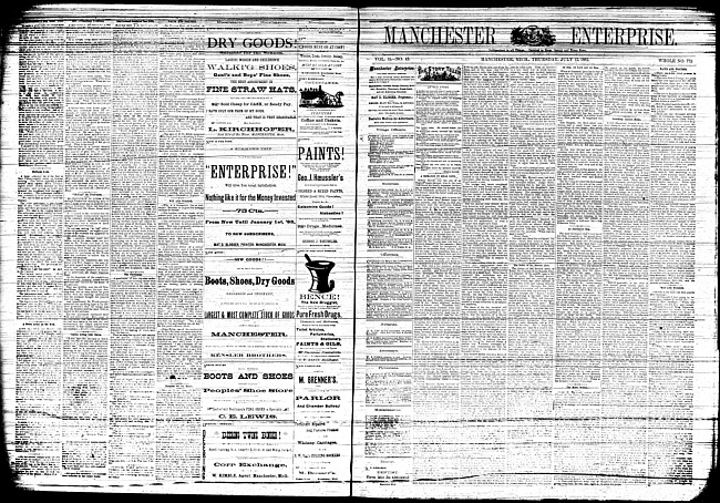 Manchester enterprise. Vol. 15 no. 43 (1882 July 13)