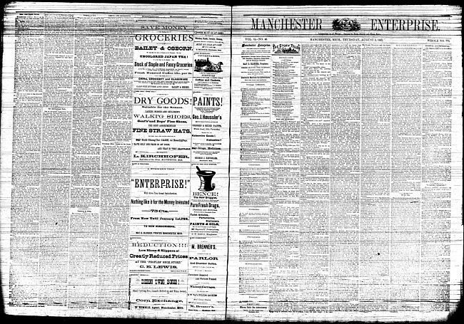 Manchester enterprise. Vol. 15 no. 46 (1882 August 3)