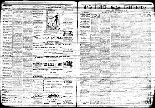 Manchester enterprise. Vol. 16 no. 1 (1882 September 21)