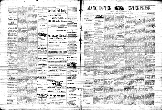 Manchester enterprise. Vol. 16 no. 9 (1882 November 16)