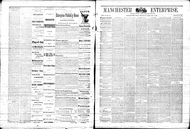 Manchester enterprise. Vol. 16 no. 22 (1883 February 15)