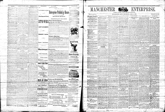 Manchester enterprise. Vol. 16 no. 31 (1883 April 19)