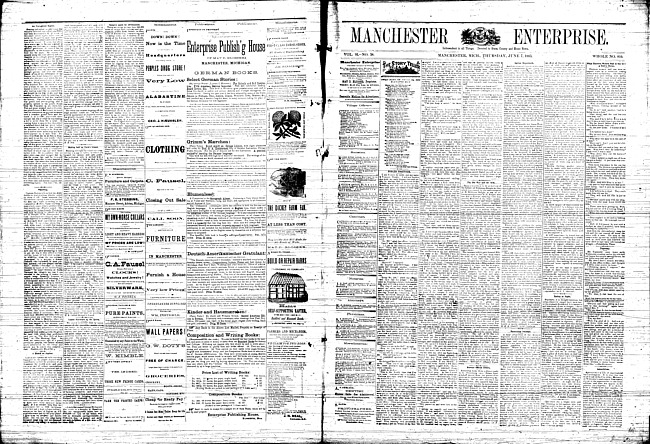 Manchester enterprise. Vol. 16 no. 38 (1883 June 7)