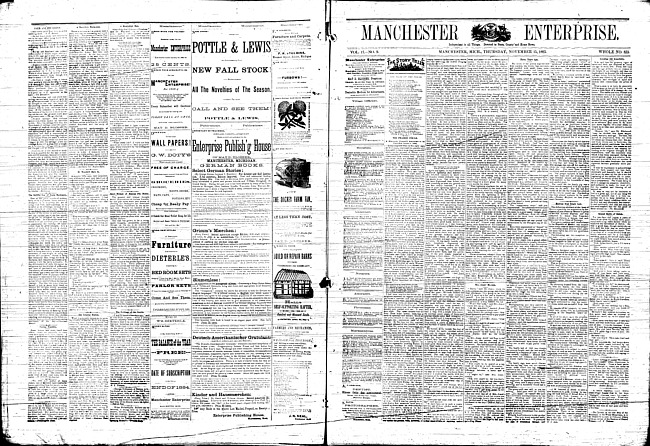 Manchester enterprise. Vol. 17 no. 9 (1883 November 15)