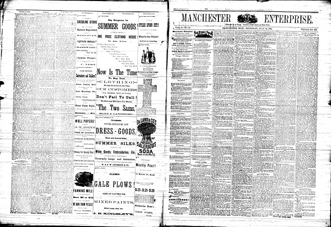 Manchester enterprise. Vol. 18 no. 44 (1885 July 16)