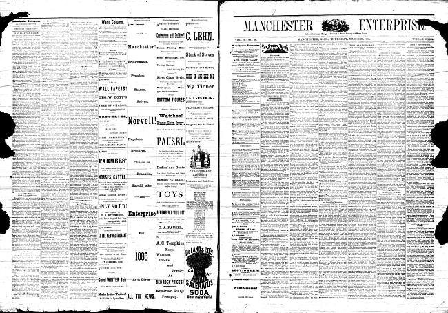 Manchester enterprise. Vol. 19 no. 28 (1886 March 25)