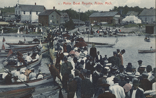 Motor Boat Regatta, Alden Mich.