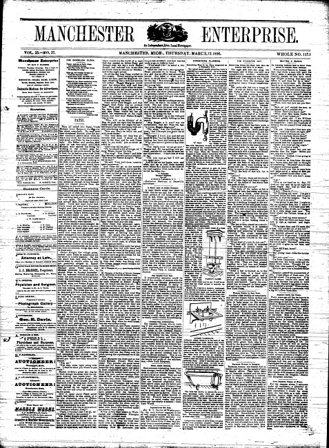 Manchester enterprise. Vol. 23 no. 27 (1890 March 13)