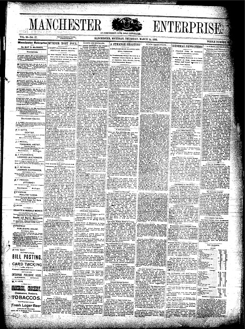 Manchester enterprise. Vol. 26 no. 27 (1893 March 16)