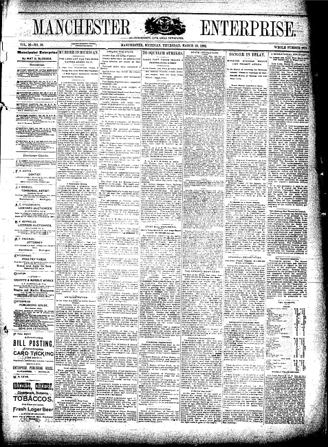 Manchester enterprise. Vol. 26 no. 28 (1893 March 23)