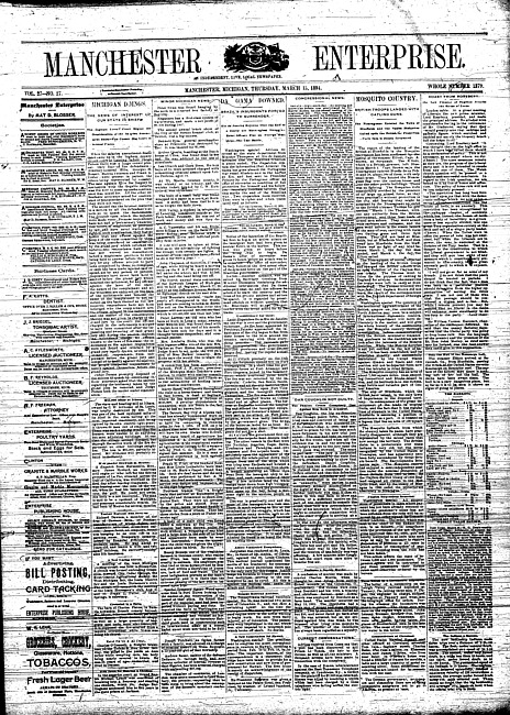 Manchester enterprise. Vol. 27 no. 27 (1894 March 15)