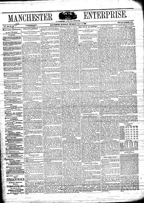 Manchester enterprise. Vol. 29 no. 36 (1896 May 14)