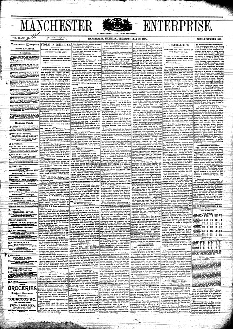 Manchester enterprise. Vol. 29 no. 38 (1896 May 28)