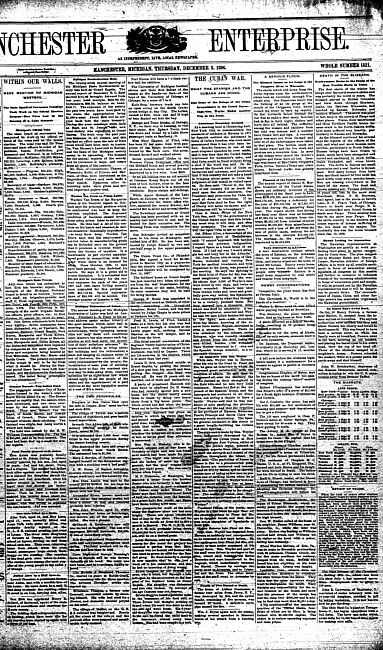 Manchester enterprise. Vol. 30 no. 13 (1896 December 3)