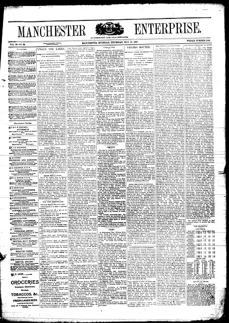 Manchester enterprise. Vol. 30 no. 36 (1897 May 13)