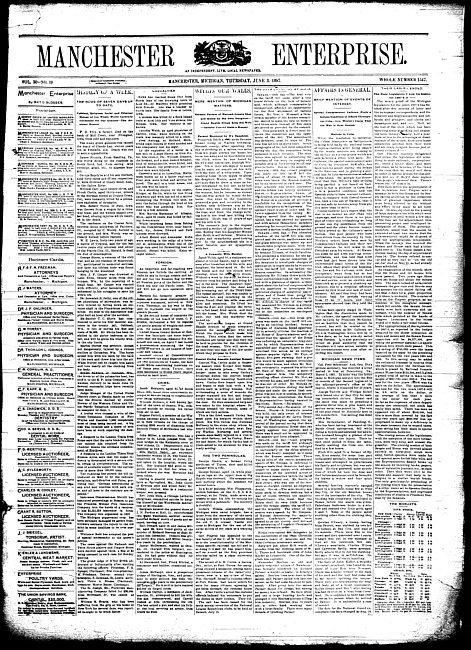 Manchester enterprise. Vol. 30 no. 39 (1897 June 3)