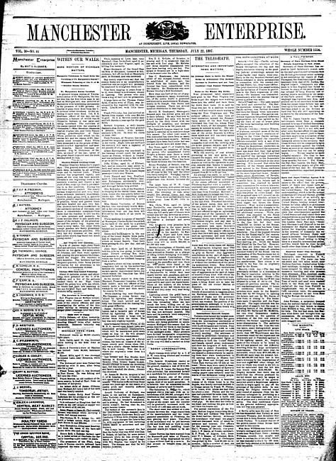 Manchester enterprise. Vol. 30 no. 46 (1897 July 22)