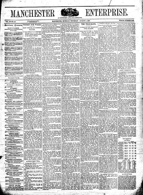 Manchester enterprise. Vol. 30 no. 48 (1897 August 5)