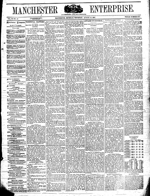 Manchester enterprise. Vol. 30 no. 49 (1897 August 12)