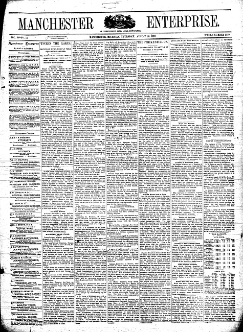 Manchester enterprise. Vol. 30 no. 51 (1897 August 26)