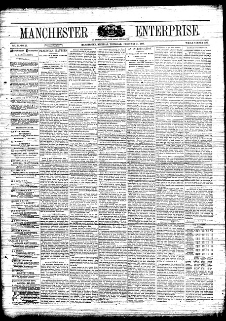 Manchester enterprise. Vol. 31 no. 25 (1898 February 24)