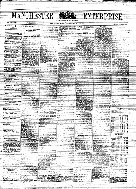 Manchester enterprise. Vol. 32 no. 44 (1899 July 6)