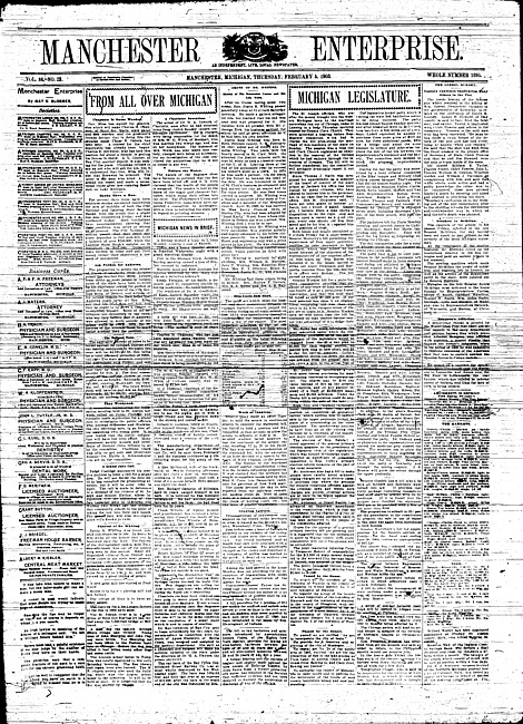 Manchester enterprise. Vol. 36 no. 23 (1903 February 5)