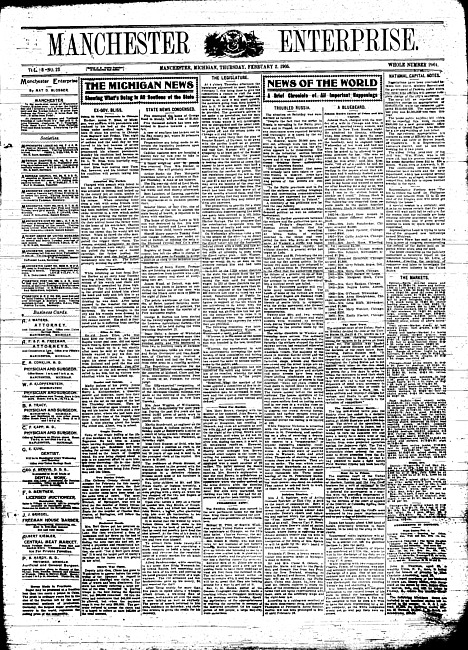 Manchester enterprise. Vol. 38 no. 23 (1905 February 2)