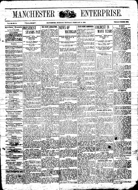 Manchester enterprise. Vol. 38 no. 25 (1905 February 16)