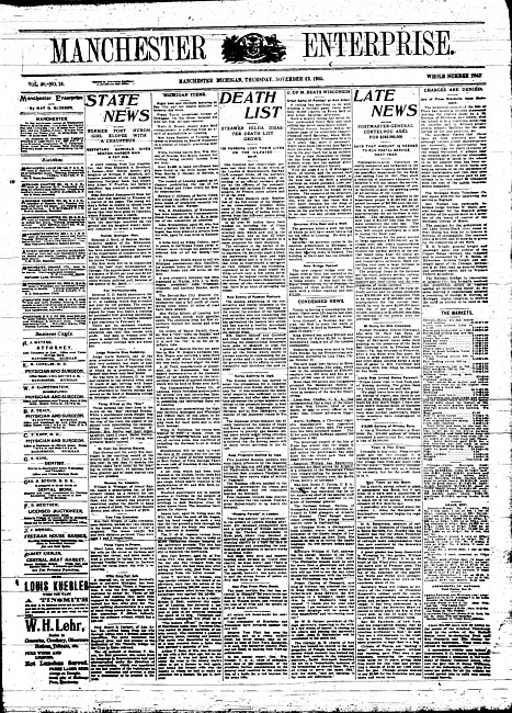 Manchester enterprise. Vol. 40 no. 13 (1905 November 23)
