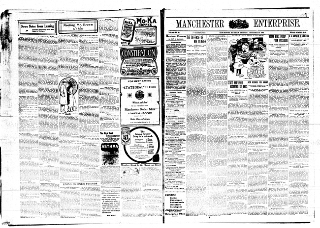 Manchester enterprise. Vol. 43 no. 18 (1908 December 24)