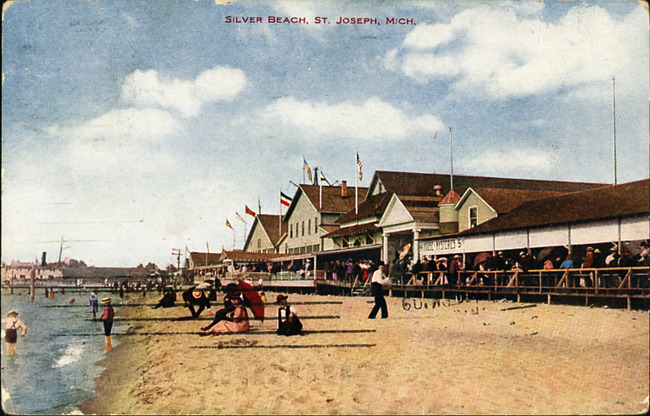 Beach Scene showing Midway