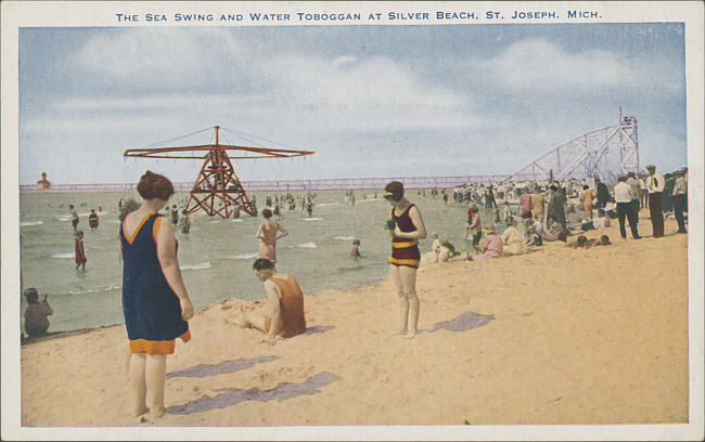 Sea Swing and Water Toboggan at Silver Beach