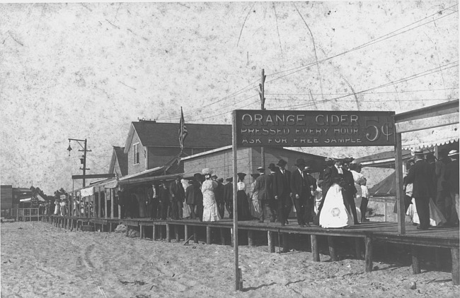 1890s Midway, Orange Cider sign