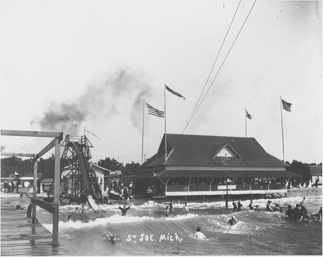 1898 Toboggan Slide, view from the pier