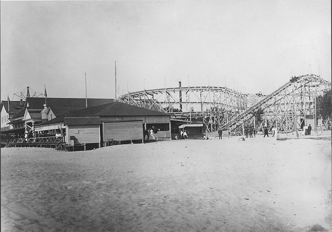 Roller Coaster and Pavilion at Silver Beach