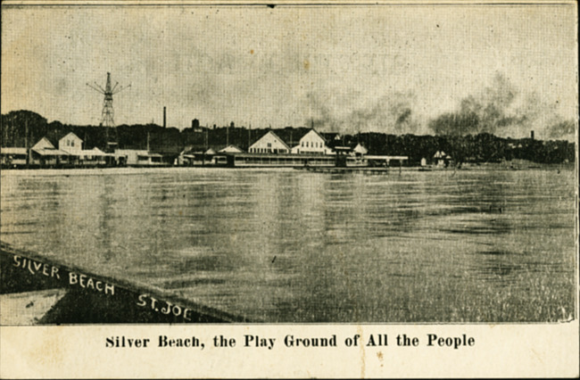 Silver Beach Advertising Card