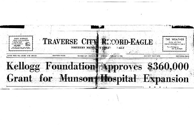 Kellogg Foundation Approves $360,000 Grant for Munson Hospital Expansion