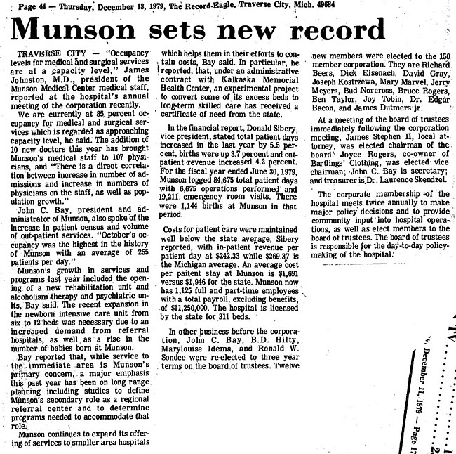 Munson Sets New Record