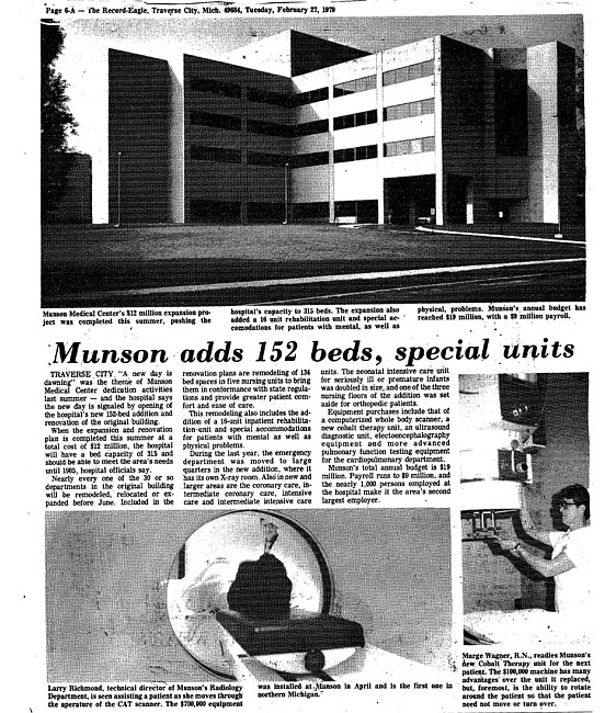 Munson Adds 152 Beds and Special Units