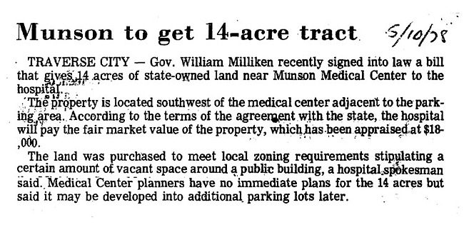 Munson to Get a 14 Acre Tract of Land