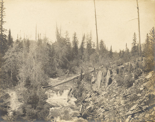 River and waterfall in the Upper Peninsula